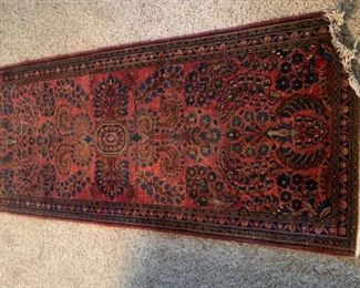 $100.00...........Vintage Hand Woven Persian Runner, Great Condition, see picture needs new trim on end 58" x 24" (B444)