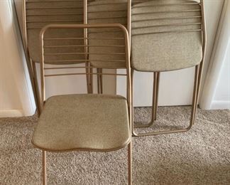 $15.00.............Set of 4 Folding Chairs (B507)