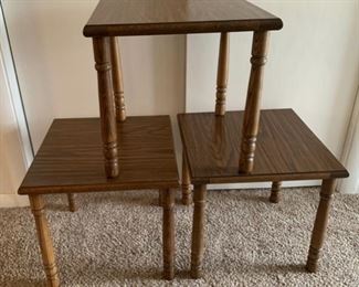 HALF OFF !  $7.50 NOW, WAS $15.00............3 Small End Tables (B508)