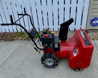 $400.00.............Murray 5/24 Electric Start Snowblower, works great 