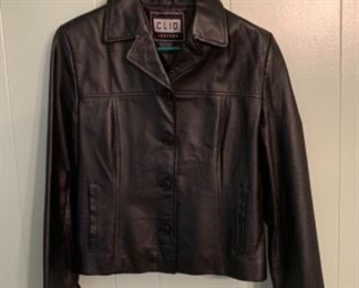 CLEARANCE !  $20.00 NOW, WAS $45.00.............Clio Leather Jacket Size Medium (S31)