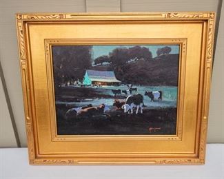 Paul Youngman “In the Moonlight” Oil on Board