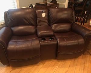 Custom leather power recliner from Lazyboy