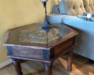 Antique Mosaic Side Table