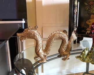 Vintage Golden Copper Dragon