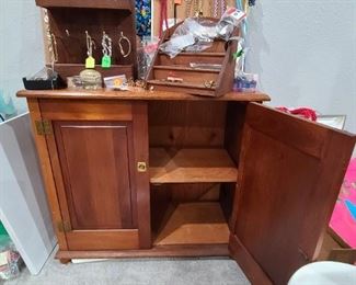 Costume jewelry cabinet