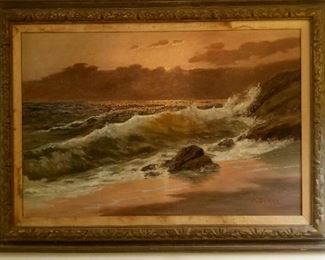 Original oil seascape