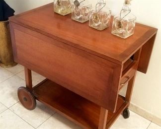 Midcentury tea cart