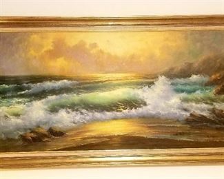 Original oil seascape