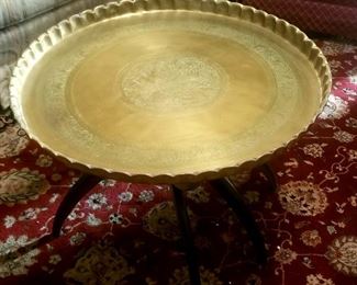 Brass middle eastern round table