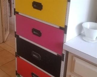 Funky 70's tall narrow chest