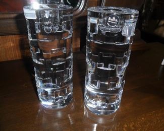 Rosenthal's  crystal candle sticks