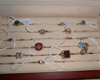 Gold 14K and 10K rings