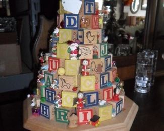 Wood Block Christmas tree