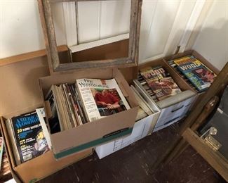 Tons of woodworking magazines.....
