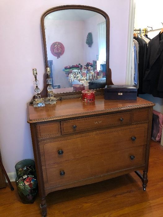 Antique dresser/desk with mirror......