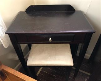 Small vanity/desk with stool