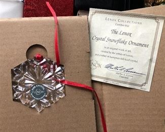 Lenox crystal ornament