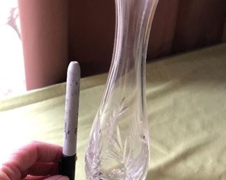 Tiffany crystal bud vase...
