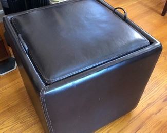 Storage ottoman that has reversible top that becomes a tray......