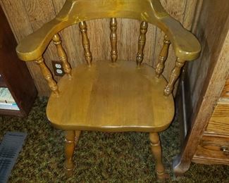Several Maple Captain's Chairs