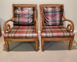 chairs (2): 35"h x 27"w x 31"d