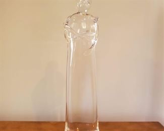 glass embrace sculpture: 22"h 