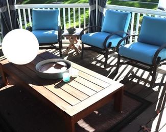 Chairs, Wood Coffee Table, Porch Furniture