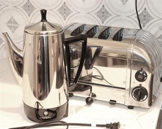 Electric Percolator, Toaster