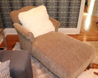 Upholstered Chaise, Accent Pillows