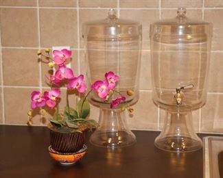 Kitchen Decorative, Drink Dispensers, Orchids 