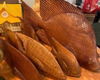 Wooden decorative fish