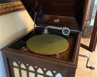 Vintage antique record player