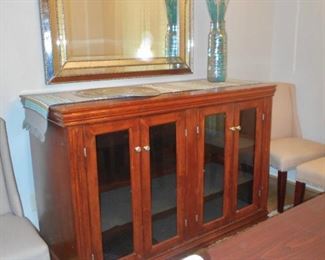  China Cabinet/Server, "Foremost Seymour" Beveled Mirror