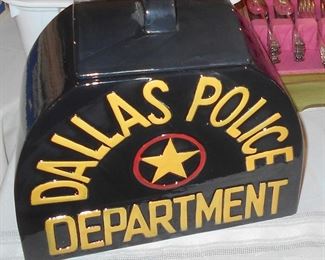 Dallas Police Dept. Cookie Jar