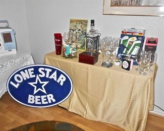 Lone Star Beer Sign, Barware