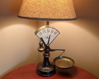 Cavicchis Market Scale Brass Lamp - Burke Callahan