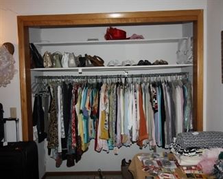 Womens clothing, shoes, purses and hats