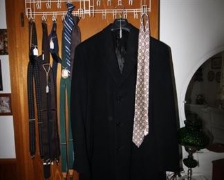 Mens long black coat