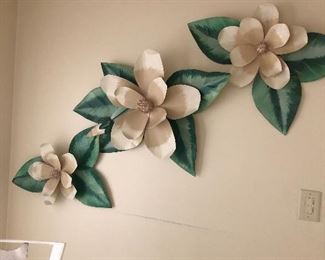 Metal Wall Decorations - magnolias 