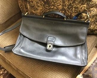 Coach leather briefcase