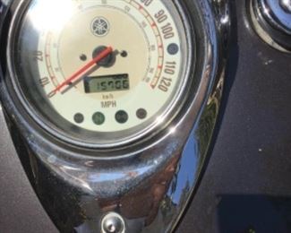 Mileage on the Yamaha..there is a little more now as I have ridden it a few times
