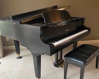 AVAILABLE FOR PRESALE! >>>SOLD>>>Wurlitzer Flat Ebony Baby Grand Piano 5'3", Model C153, Serial 68878.                          $4,800.00