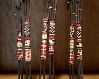 Item 25:  African stick men - 13":  $45