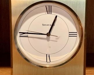 Item 303:  Tiffany Brass Clock: $45