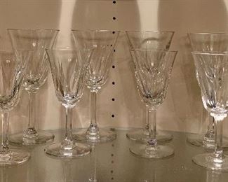 Item 71:  (12) St. Louis Cerdagne France Wine Goblet crystal glasses - 7.3/8ths":    $450         SOLD                                                                                               Item 72:  (8) St. Louis Cerdagne France Burgundy crystal glasses - 6.3/8":  $275 STILL AVAILABLE