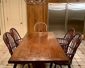 Item 10:  Farmhouse Trestle Dining Table - 80"l x 36"w x 30"h:   $895