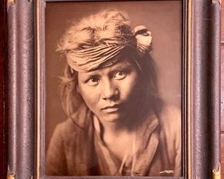 Item 107:  E.L. Curtis "A Son of the Desert" Edition No. 8/10- Curtis Centennial Project 1st printing. This original Goldtone photograph is from a vintage negative by Edward S. Curtis - 16" x 19.25" (print size is 11x 14) :  $1500