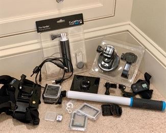 Item 153:  GoPro camera, equipment and accessories: $95 