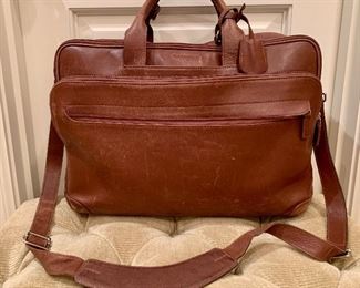 Item 354:  T. Anthony leather briefcase - still in nice condition but "broken-in":  $95